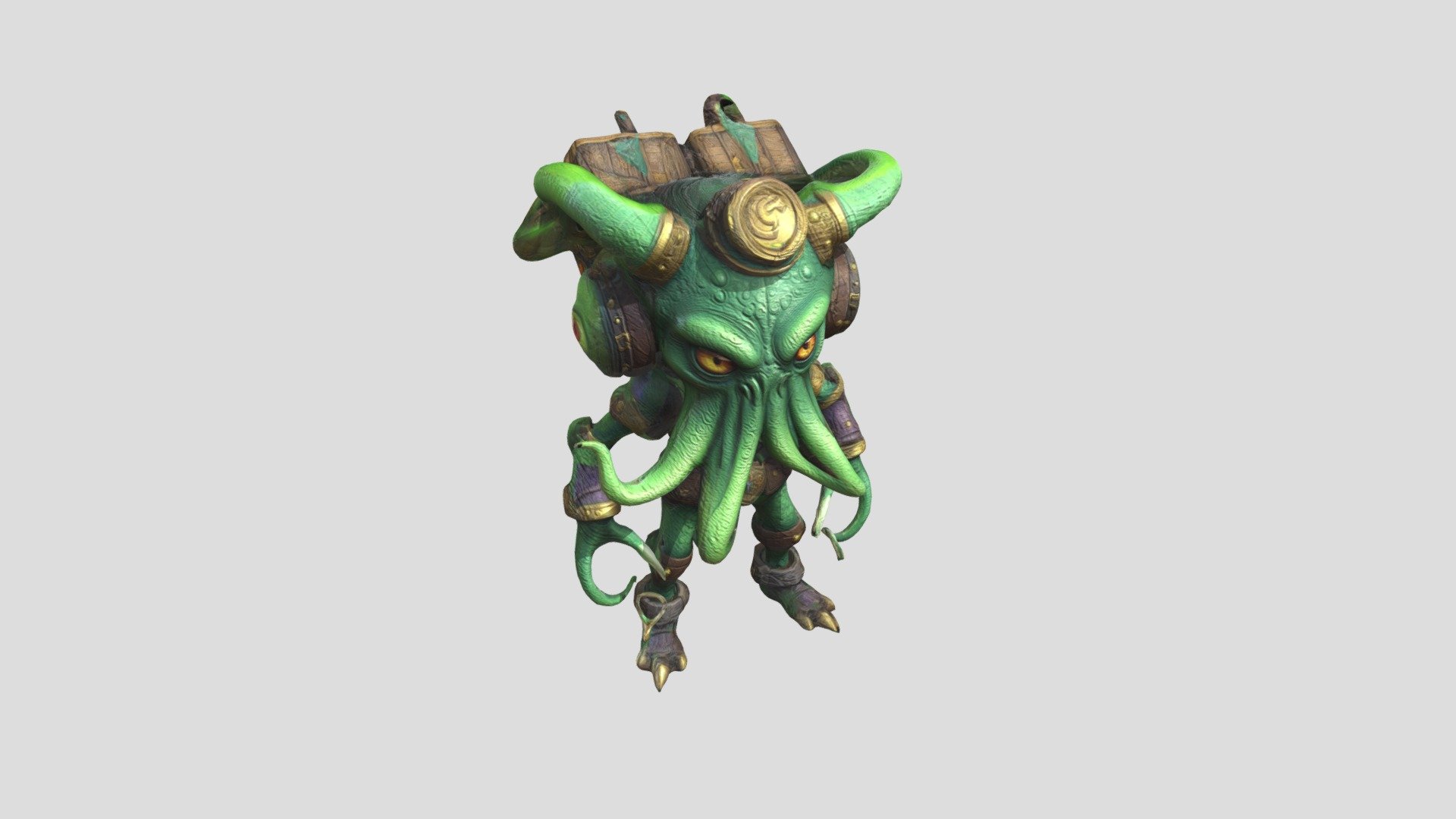 Fantasy octopus - Download Free 3D model by Marco De Simone ...