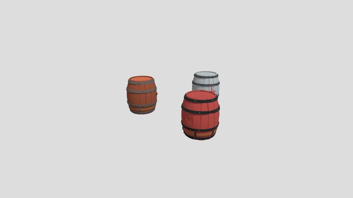 [Retry School] Barrels 3D Model