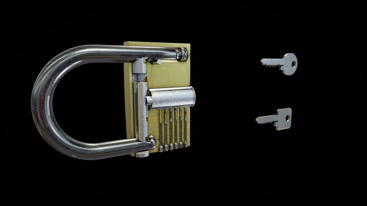40_PinTumblerLock_LoDa_ANIM 3D Model