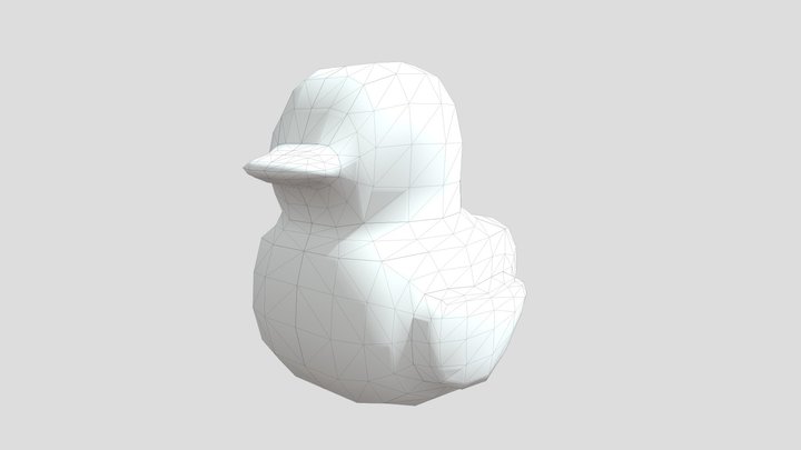 Rubber duck wireframe 3D Model