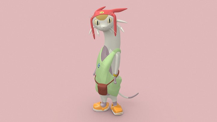 Meow from Space Dandy 🐱 3D Model