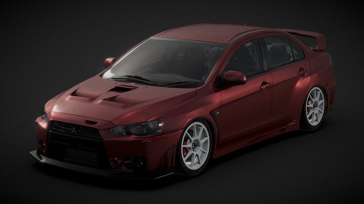 MITSUBISHI EVOLUTION X (FQ400) 3D Model