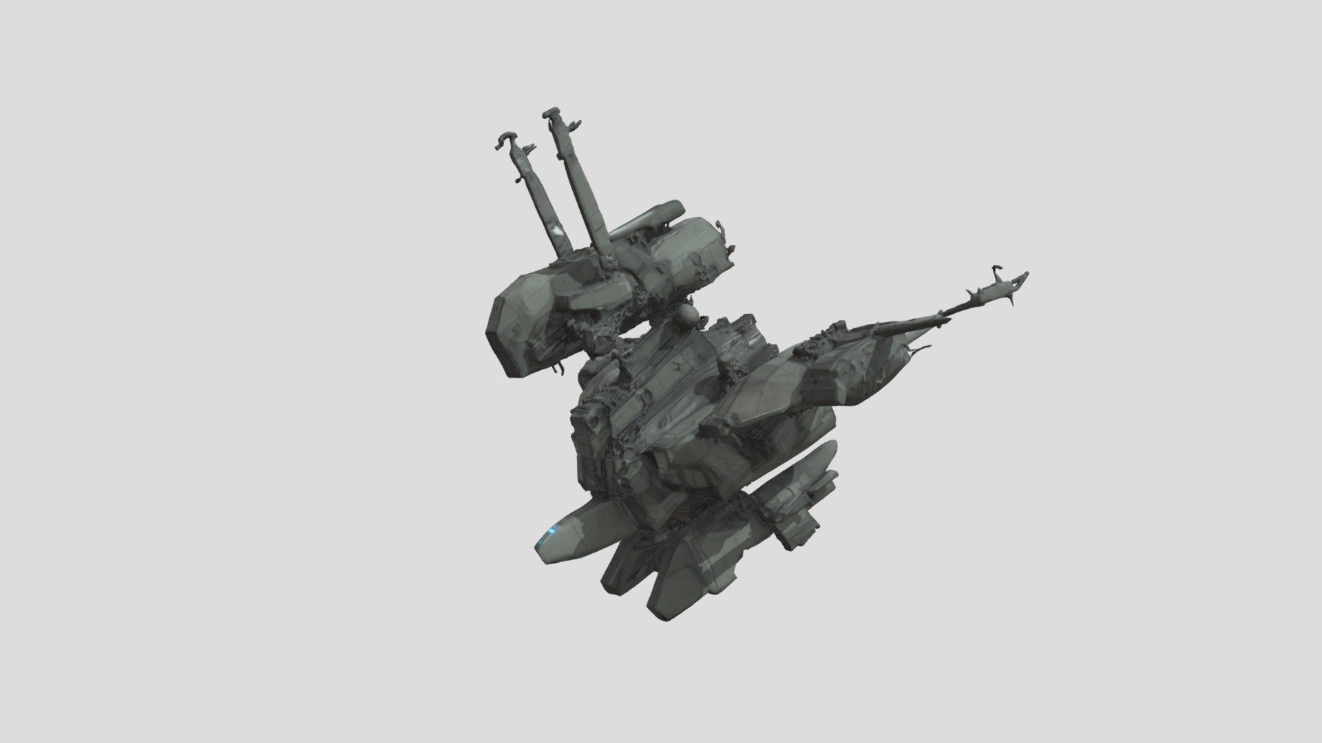 Starship Sentinel - Download Free 3D model by 𝖟𝖙𝖗𝖟𝖙𝖗 (@ztrztr3 ...