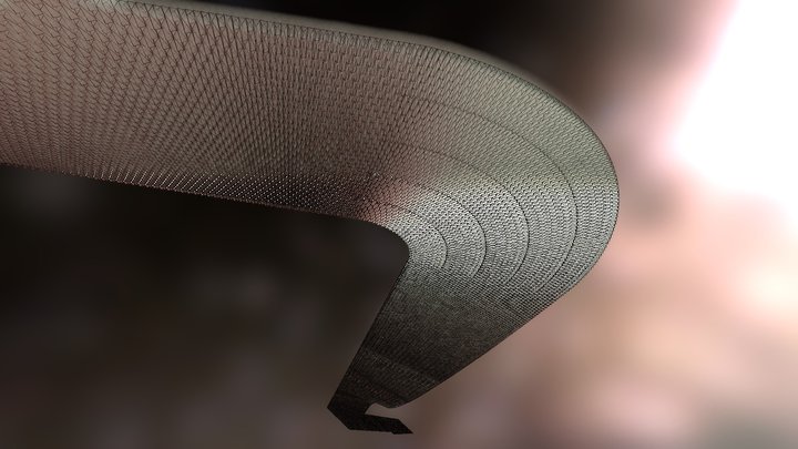 Parametric Porch Roof 3D Model