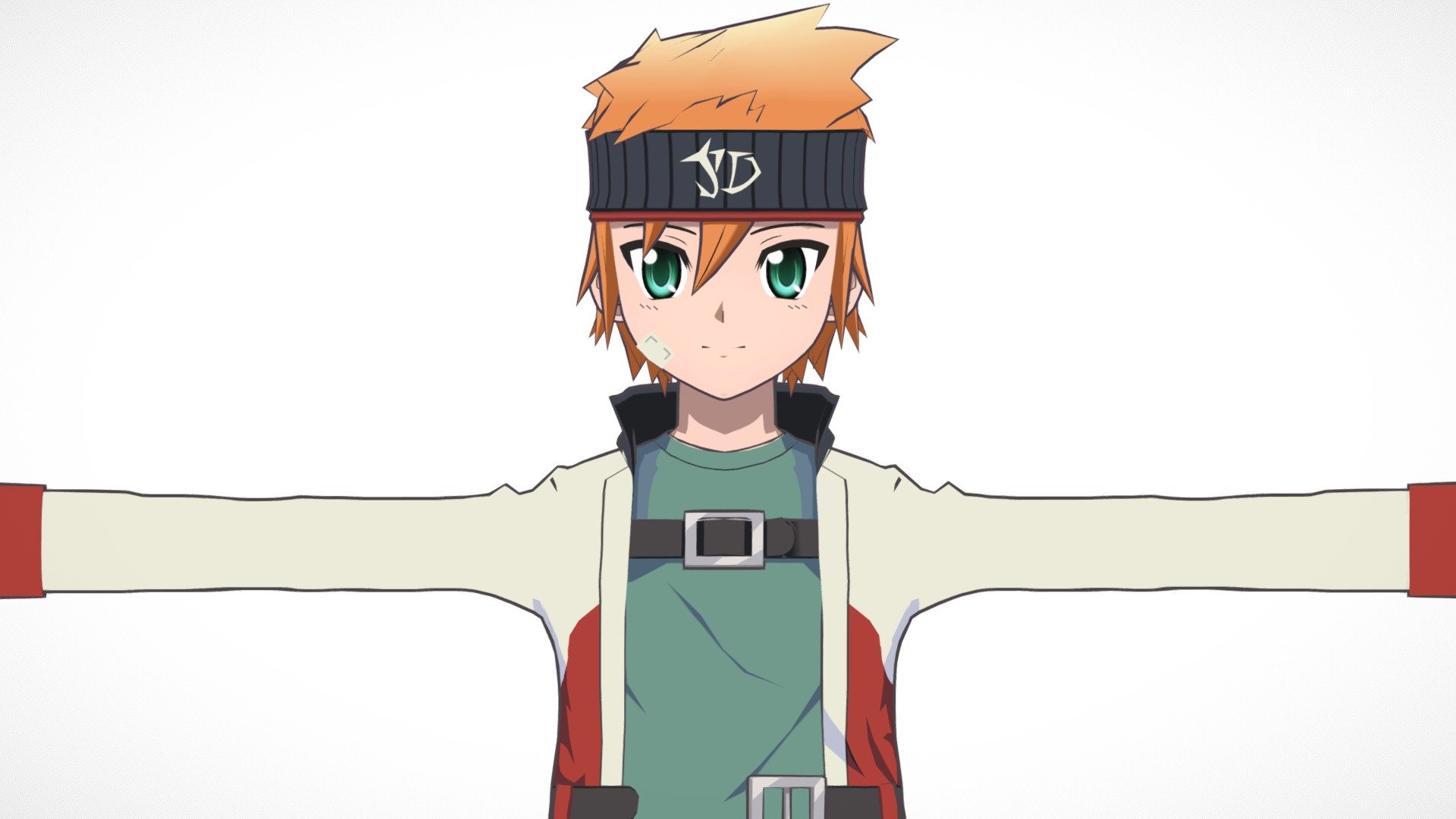 Cute Anime Boy Character - Fujita 3D Model by CGAnime