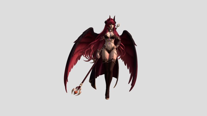 Fallen Angel Queen 3D Model