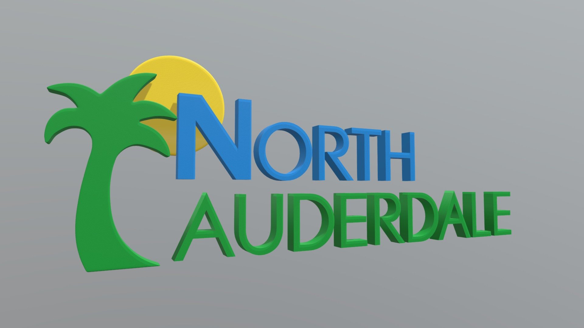 3D Logo For North Lauderdale's PEG Channel, V2