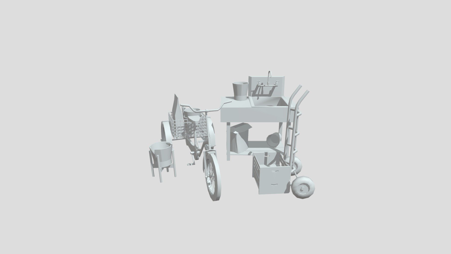 Grandma's House 5 Modeled props 3D model by kaatjegeerits [2155a7e