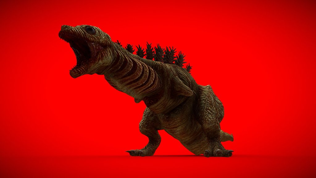 SHIN GODZILLA SECOND FORM (rigged)