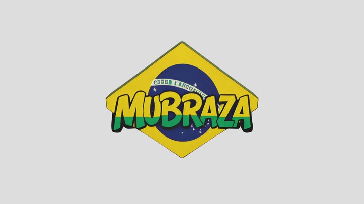 Brazilian-themed logo 3D Model