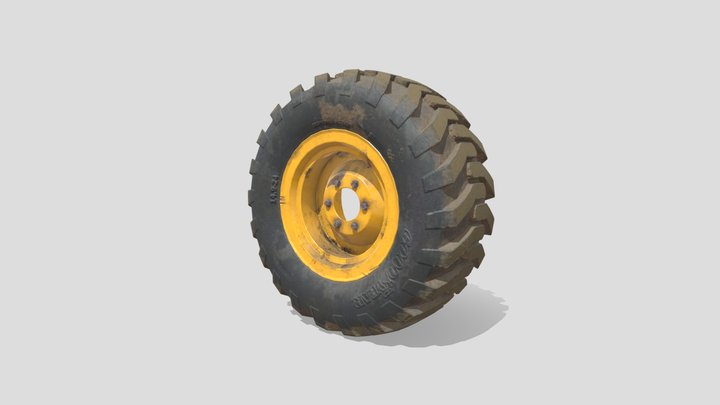 Tractor Tire 3D Model