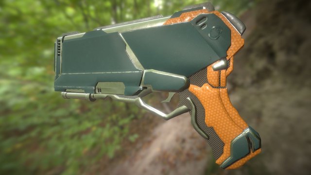 Sci-Fi Gun 3D Model
