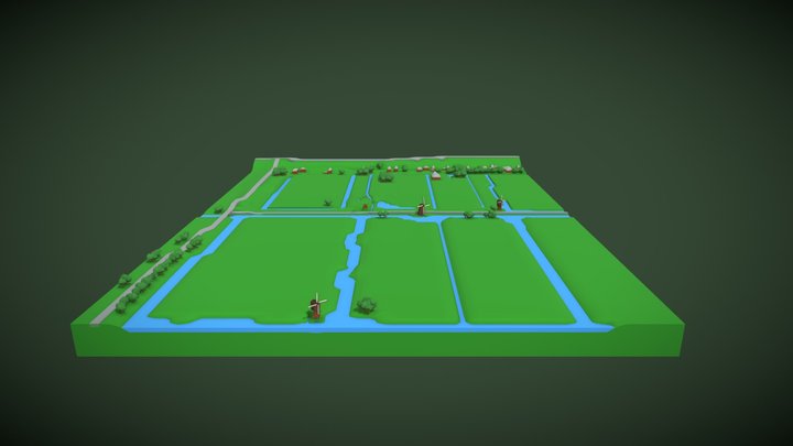 De Streefkerkse Molengang in 3D 3D Model