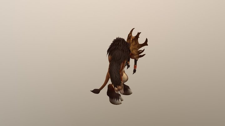 Jade Tauren Back 3D Model