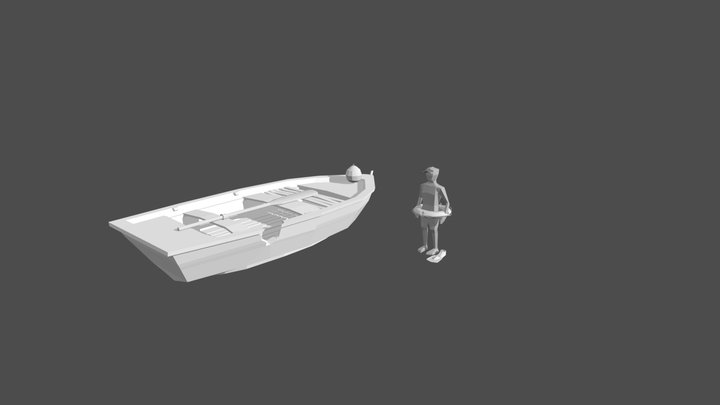 By The Ocean - Unwrap 2 More detailed props 3D Model