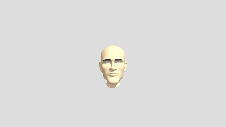 Animated Face 3D Model