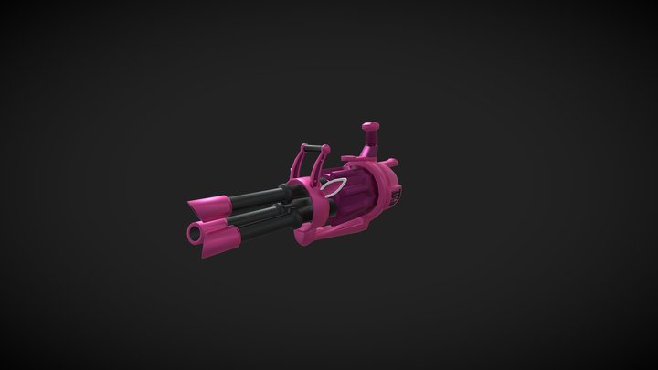 Jinx's Minigun "Pow-Pow" | League Of Legends 3D Model