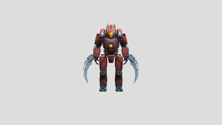 Dead Reckoner Pacific rim Rigged rig bone fbx – Kostenloses 3D-Modell STL