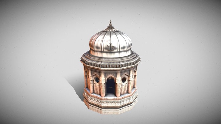 Stone Dome Pavilion 3D Model
