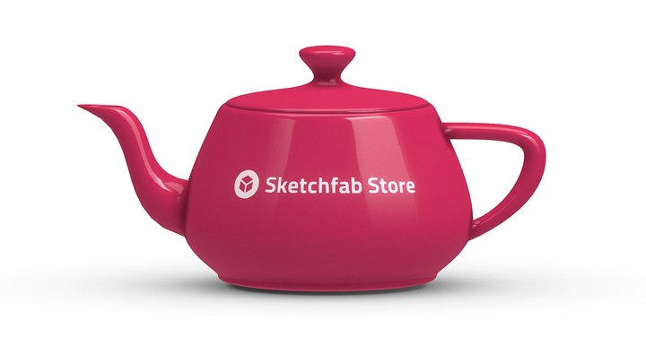 The Sketchfab Store Teapot 3D Model