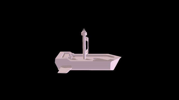 Fantasy airship 3D Model