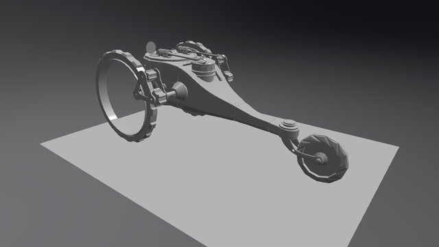 Steampunk Vehicle 1 3D Model