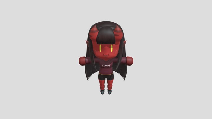 Chibi_ Meru 3D Model