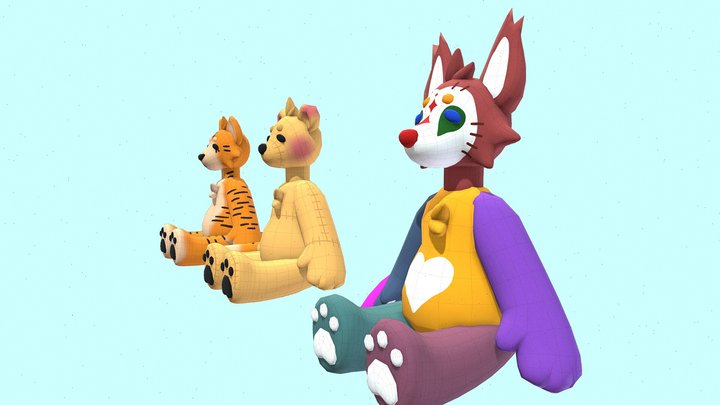 Plushies 3D Model