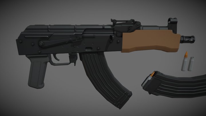low-poly Mini Draco AK – Free 3D Model STL