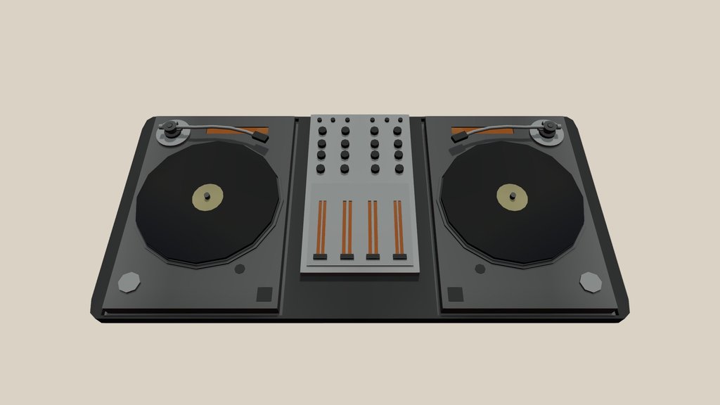 DJ Mixer Lowpoly