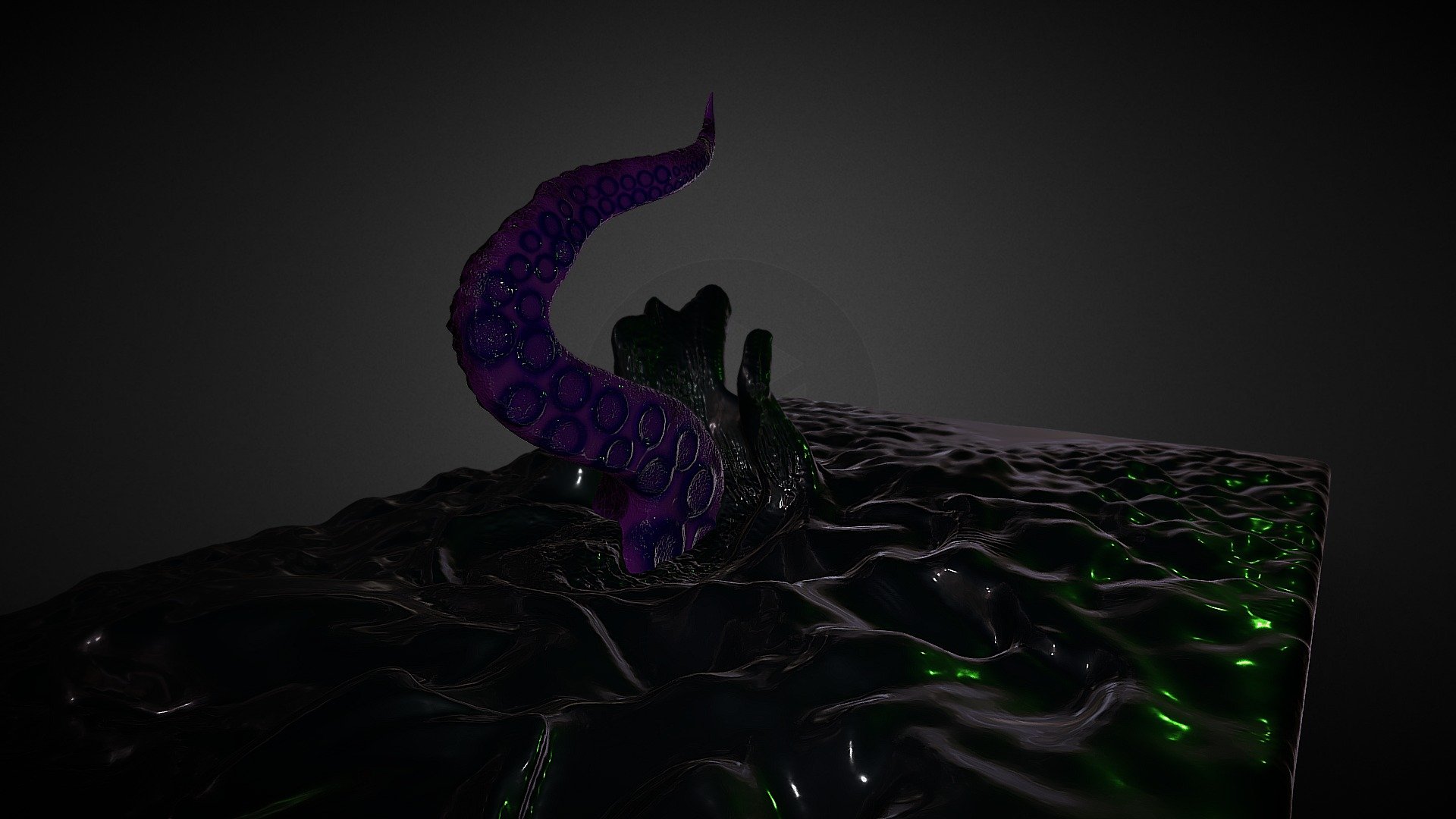 Tentacle Of The Deep sea 3D model by MJ90 [215fcf6] Sketchfab