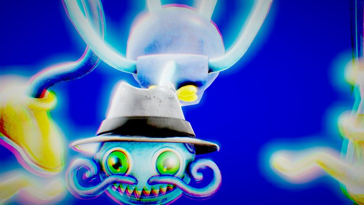 Daddy Long Legs Non-aggressive 3D Model