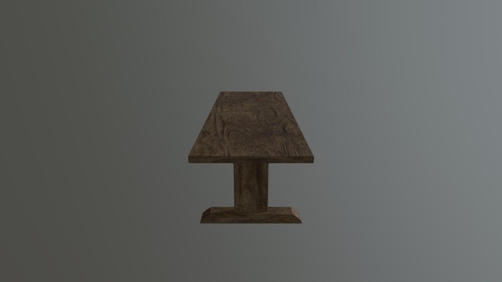 Long Table 3D Model