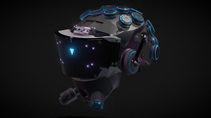 mind rindinh vr headset 3D Model