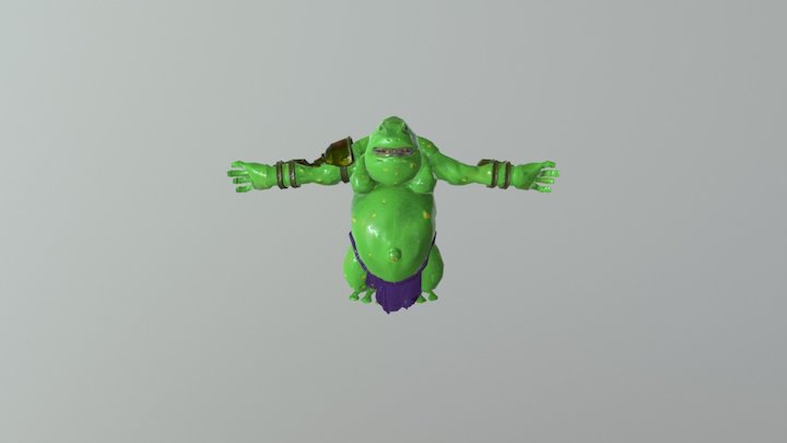 The King of Frog 3D Model