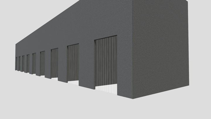 PVC curtains testing 3D Model