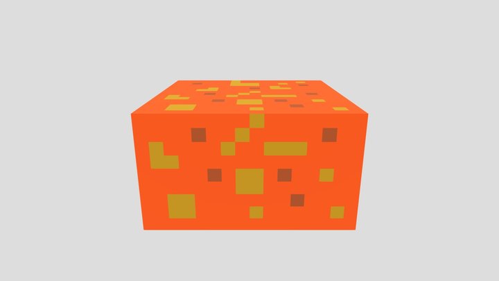 Minecraft lava 3D Model