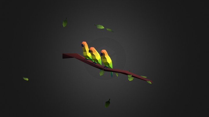 Party Parrot 3D Model