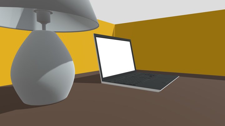 Laptop (Low poly) 3D Model