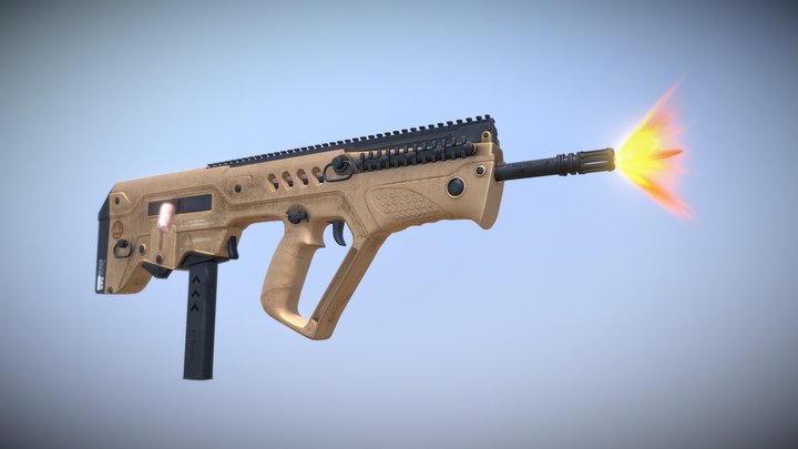 Tavor SAR Flattop B16 3D Model
