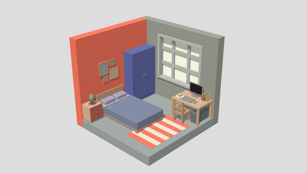 Isometric Bedroom
