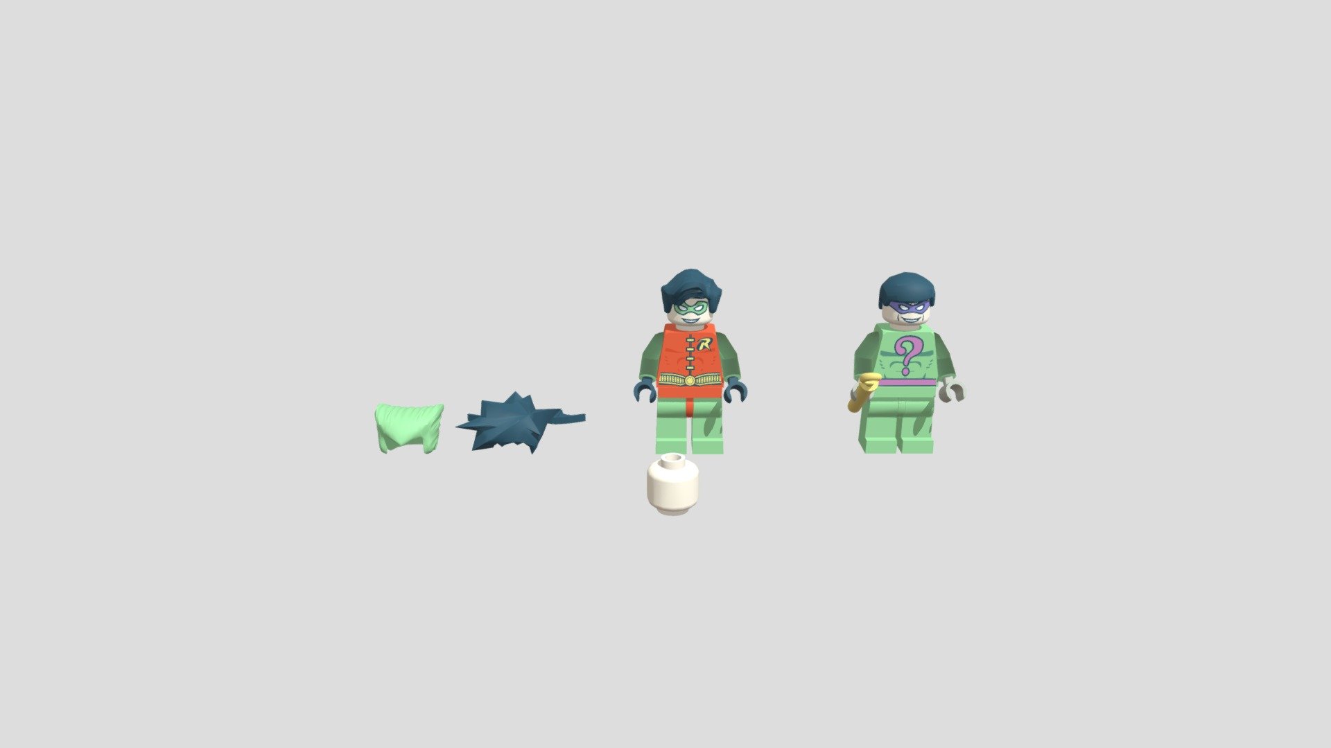 robin and riddler - Download Free 3D model by ChaseMK [216aa6d] - Sketchfab