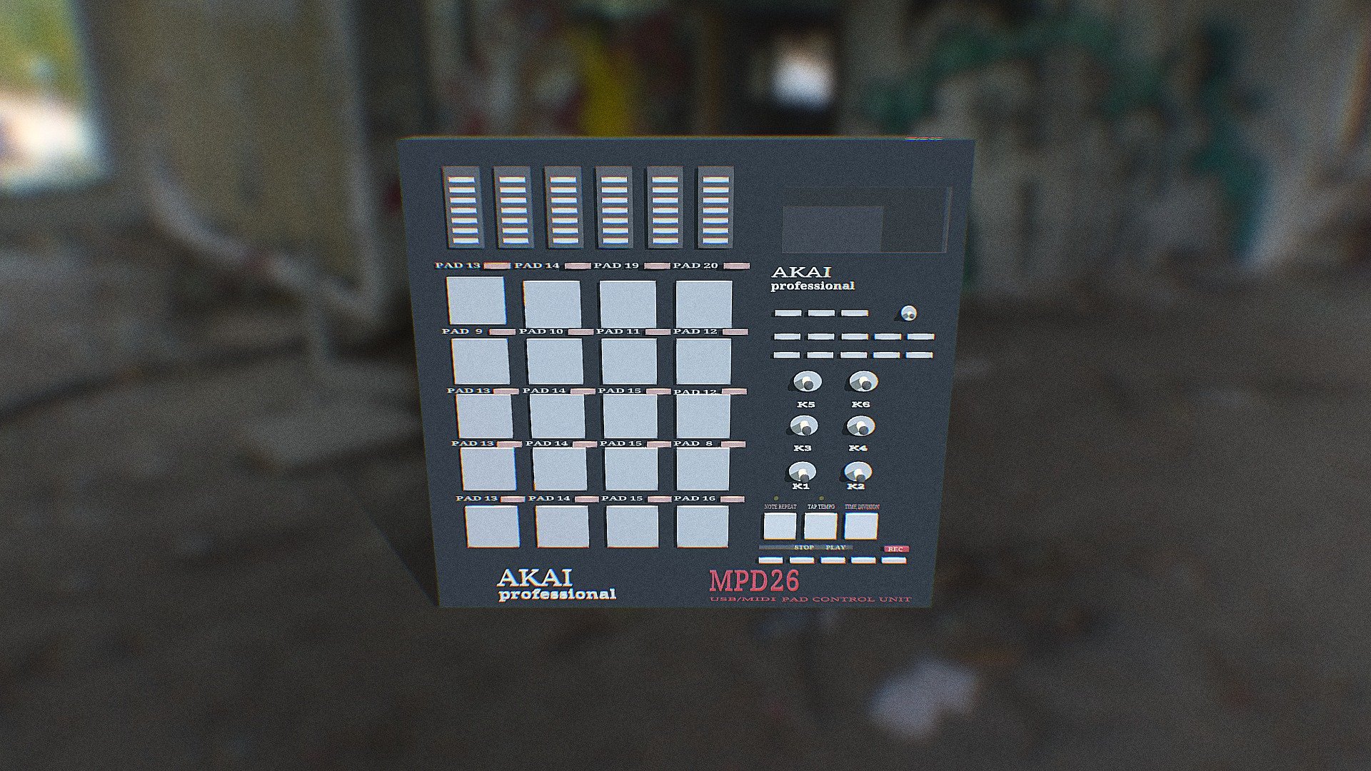 AKAI MPD 26 - 3D model by mdcarter10 [216aac1] - Sketchfab