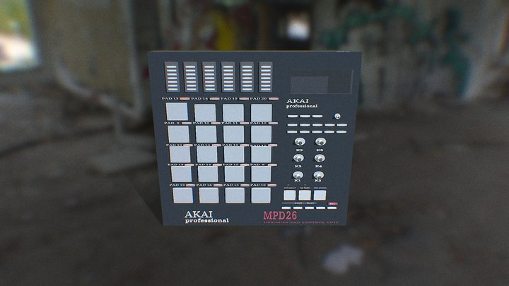AKAI MPD 26 3D Model
