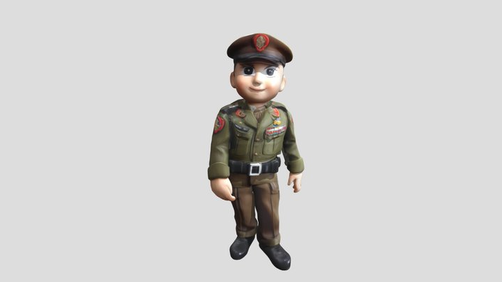 Soldier Toy Doll 3D Model