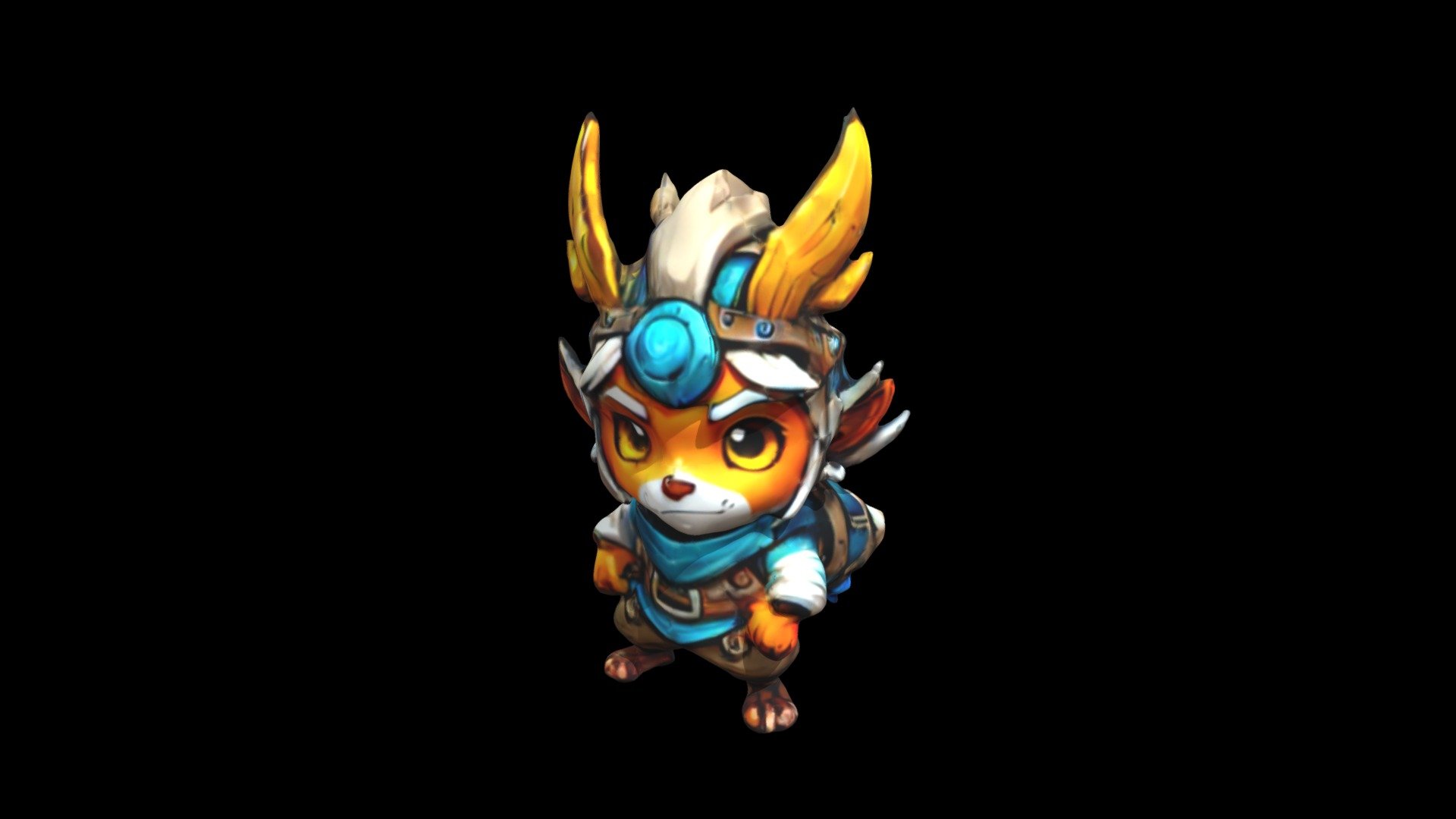 Furry warrior cartoon art, colorful armor and ac - Download Free 3D ...