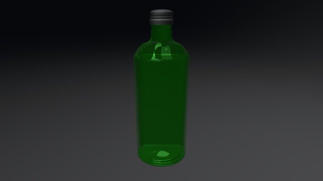 Inspired Gordens Gin Bottle 3D Model