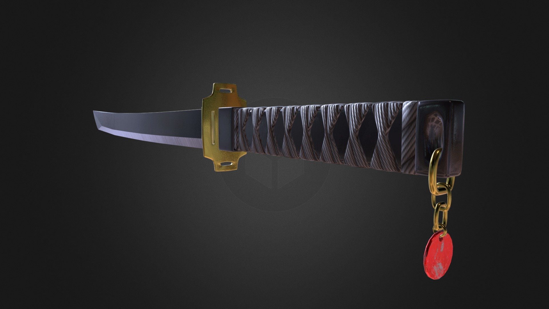 Katana with trinket
