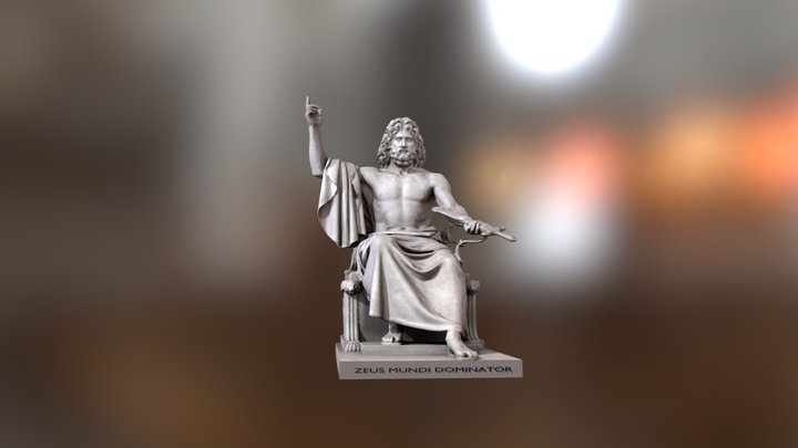 Zeus Statue 3D Model