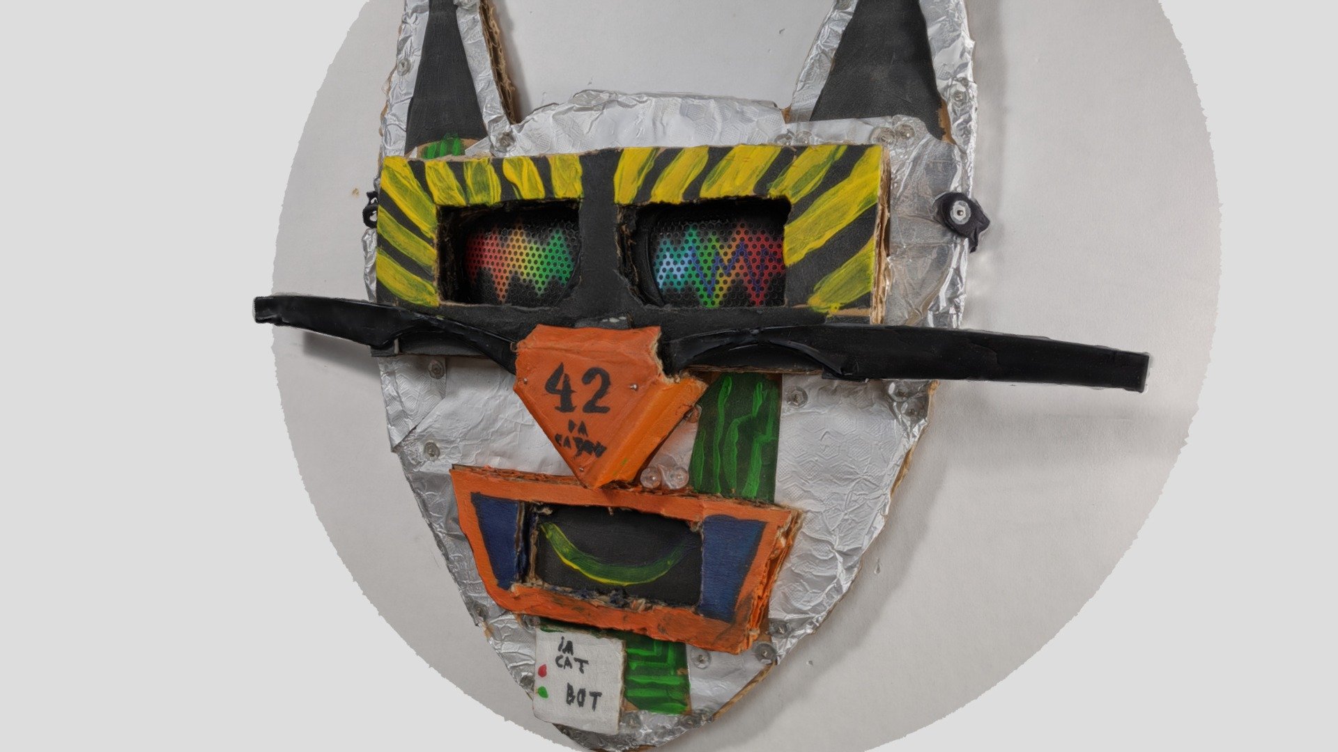 SciFi Robot-Cat mask